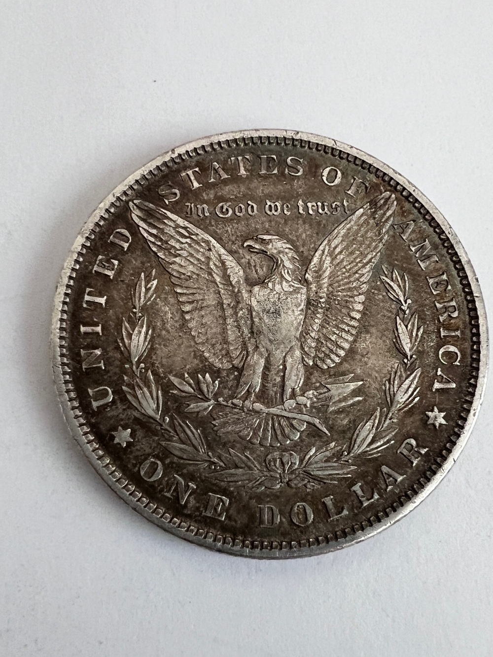 Authentic 1880 MORGAN SILVER DOLLAR.